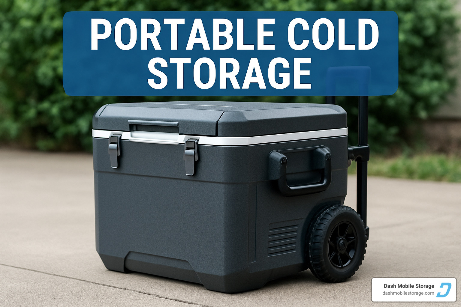 portable cold storage unit showing refrigeration components and insulation layers - portable cold storage
