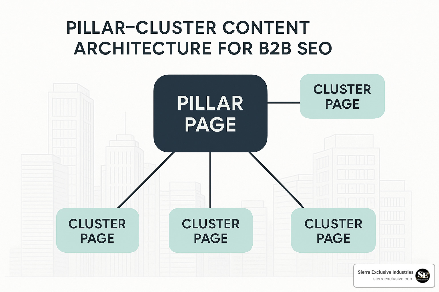 pillar-cluster architecture - b2b lead generation seo