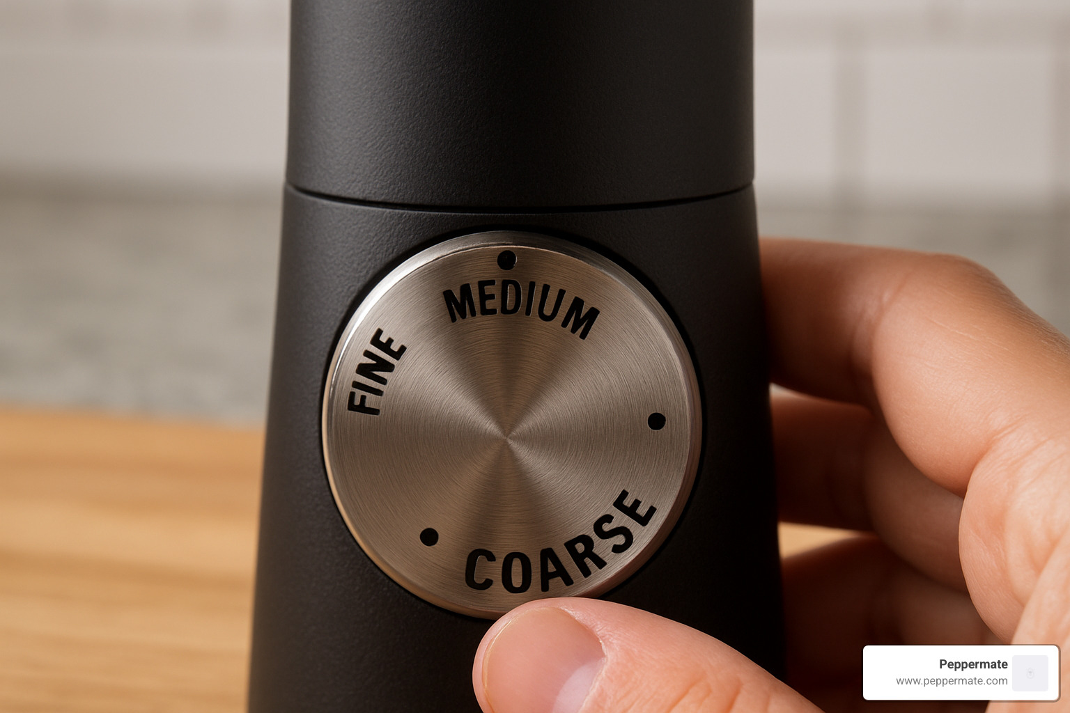 adjustable grind dial - pepper mill reviews