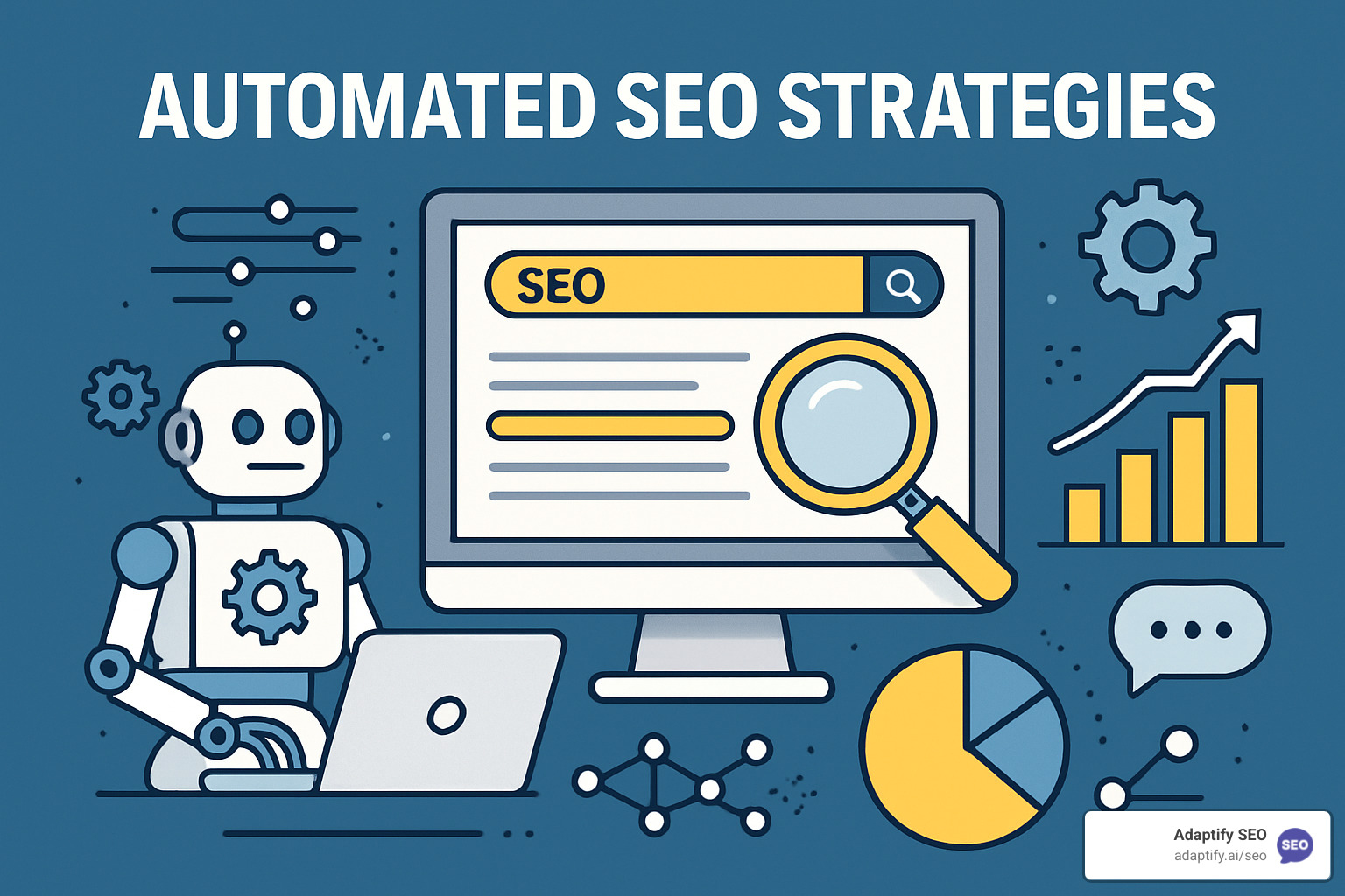 Keyword cluster mind-map showing interconnected topics and search volumes - automated seo strategies