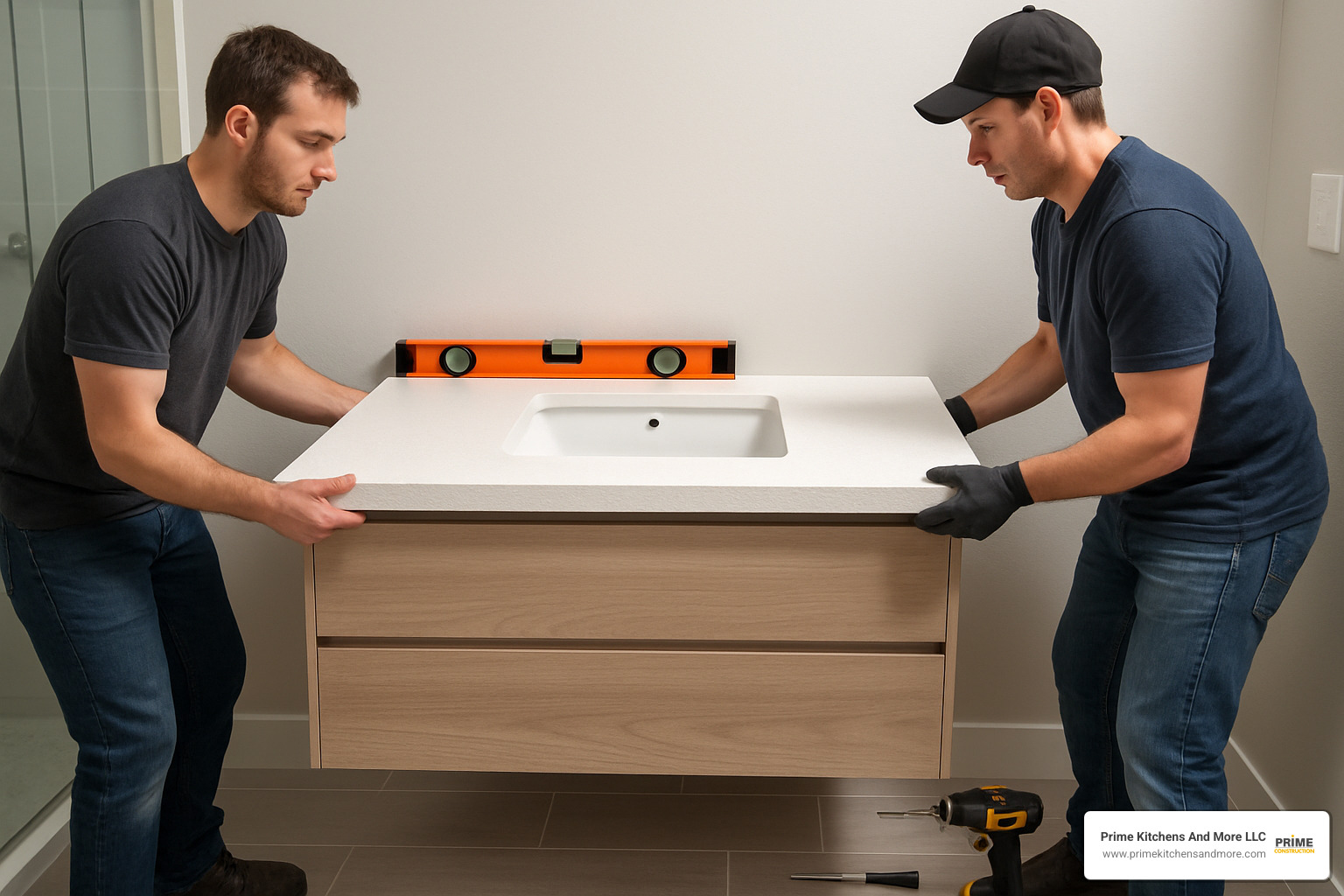 modern bathroom vanity installation process - bathroom cabinets with countertops