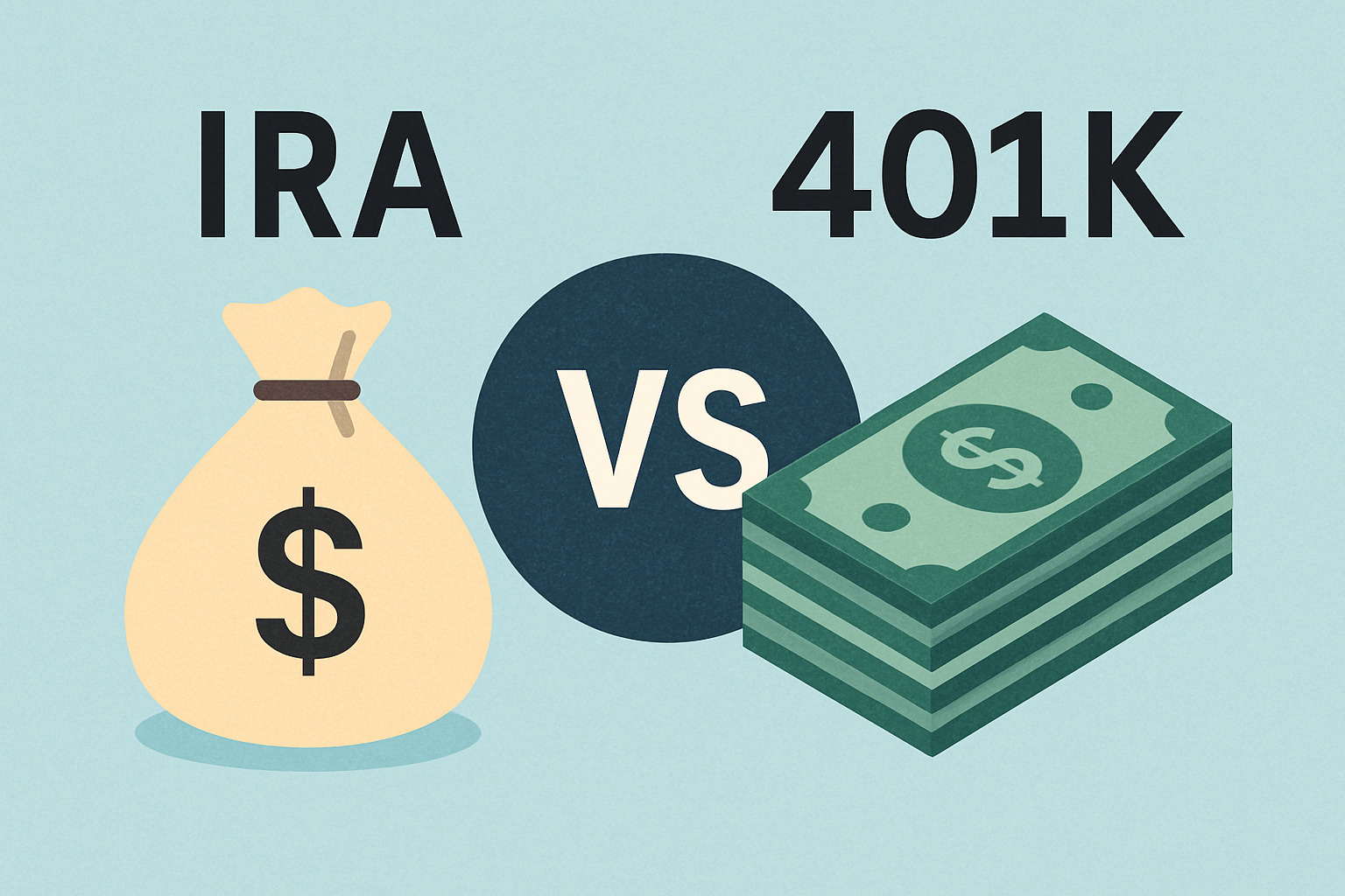 employer contributions - ira vs 401k