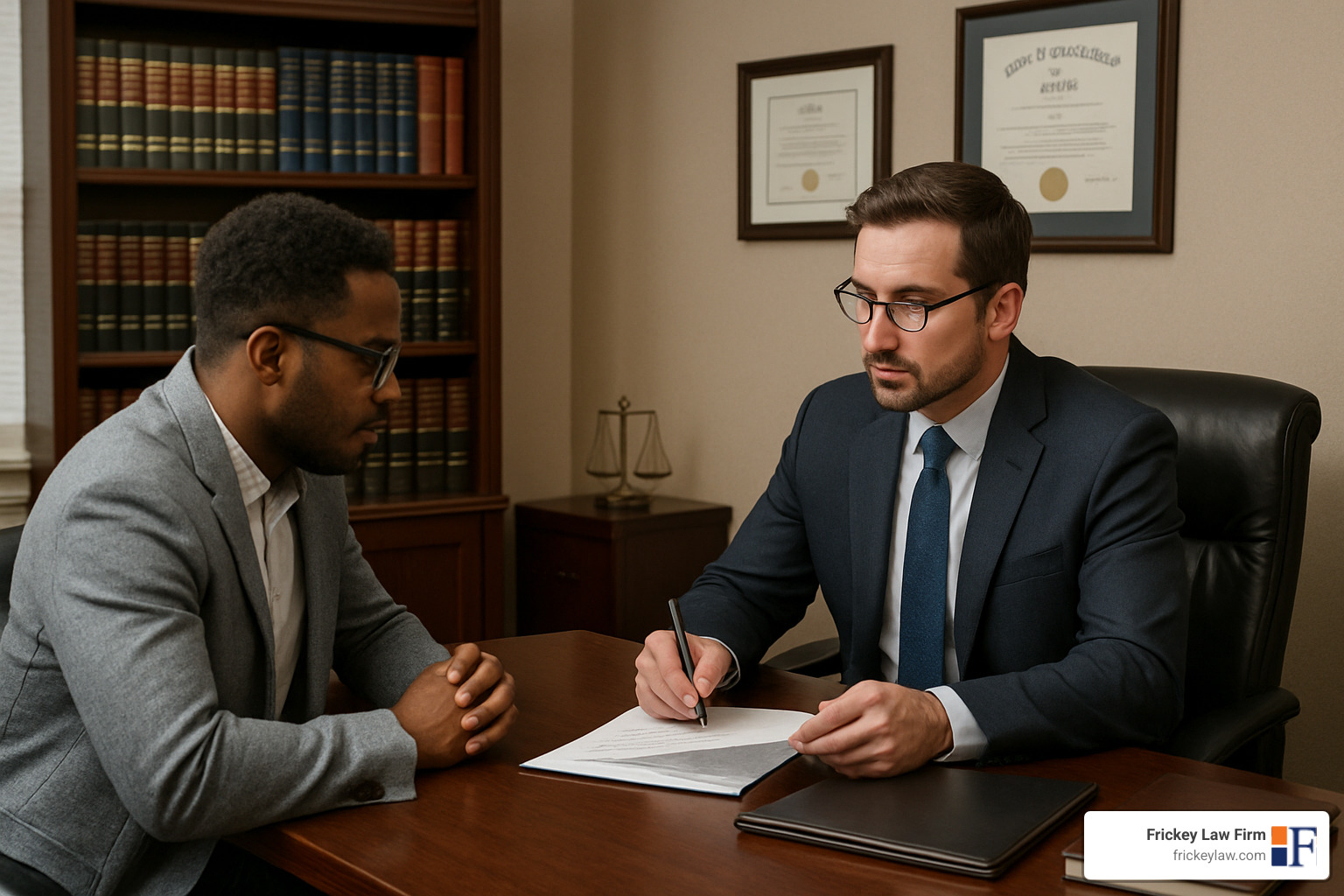 attorney consultation meeting - accident injury lawyer raleigh