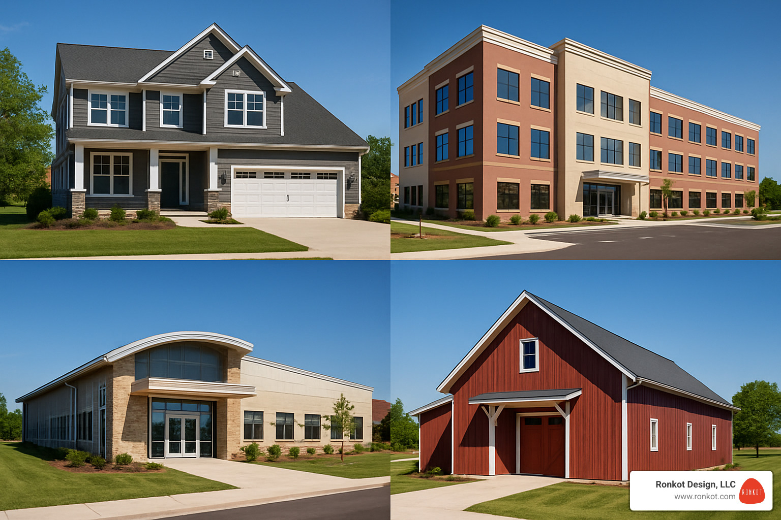 diverse portfolio of completed construction projects including residential homes, commercial buildings, and specialty work - local construction company