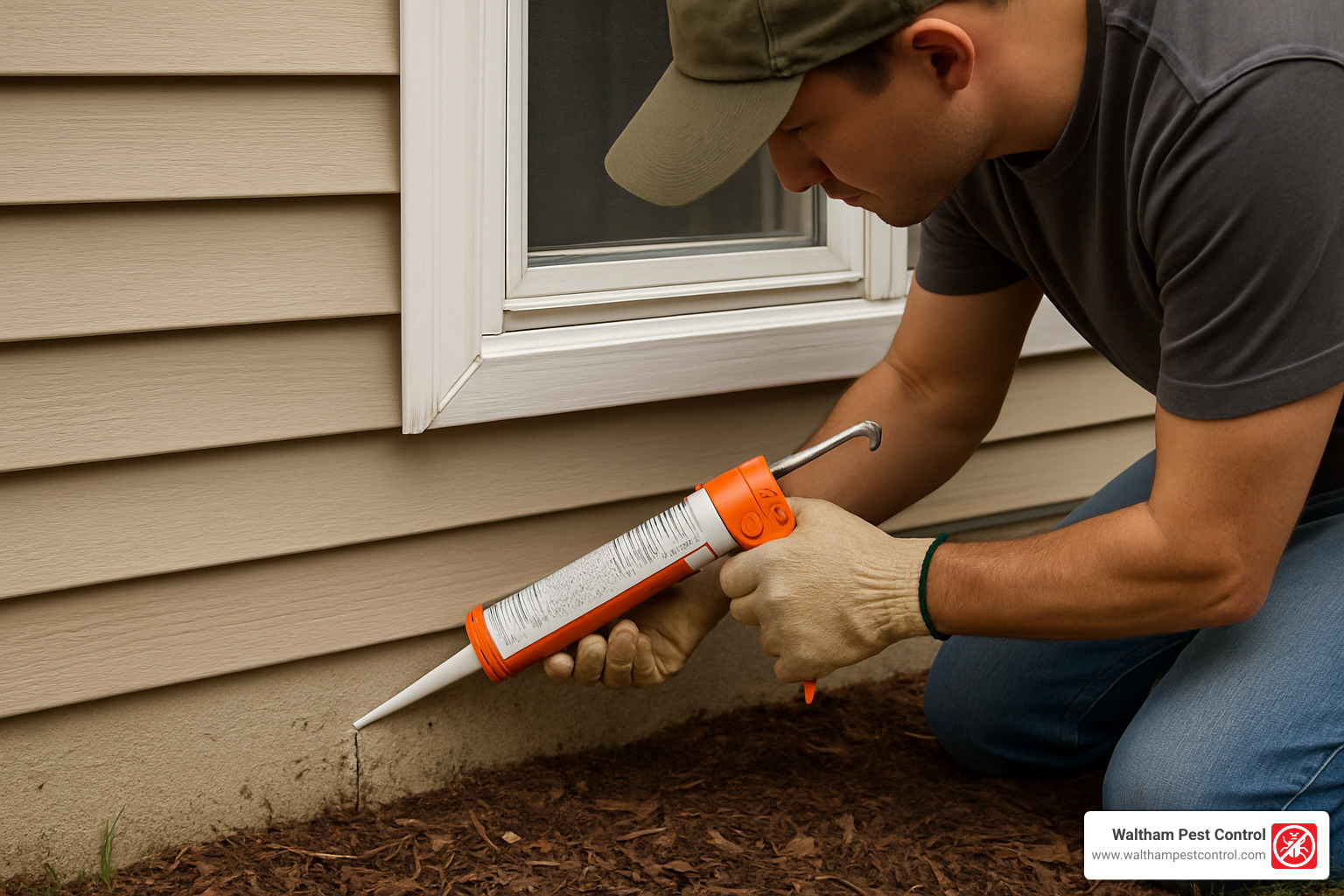 sealing cracks and entry points around home foundation - ant deterrent natural