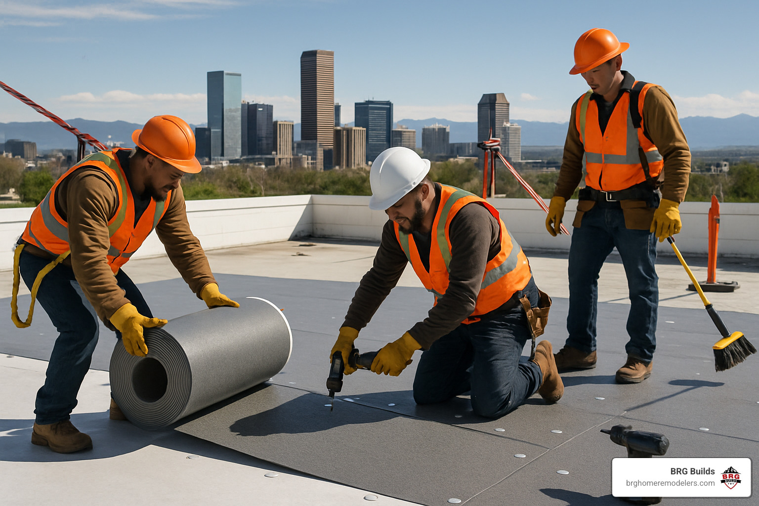 Impact-resistant roofing membrane installation - roofing contractor denver