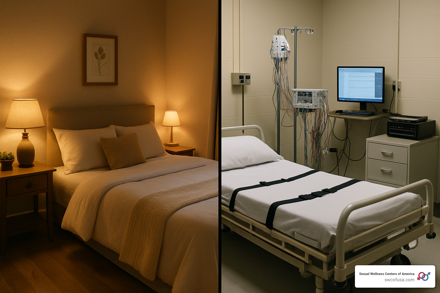 Comparison of comfortable bedroom setting versus clinical sleep laboratory - home sleep apnea testing