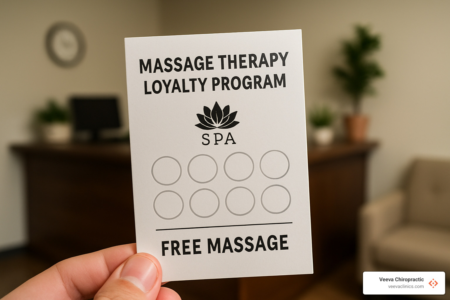 massage loyalty program card - Massage therapy session cost