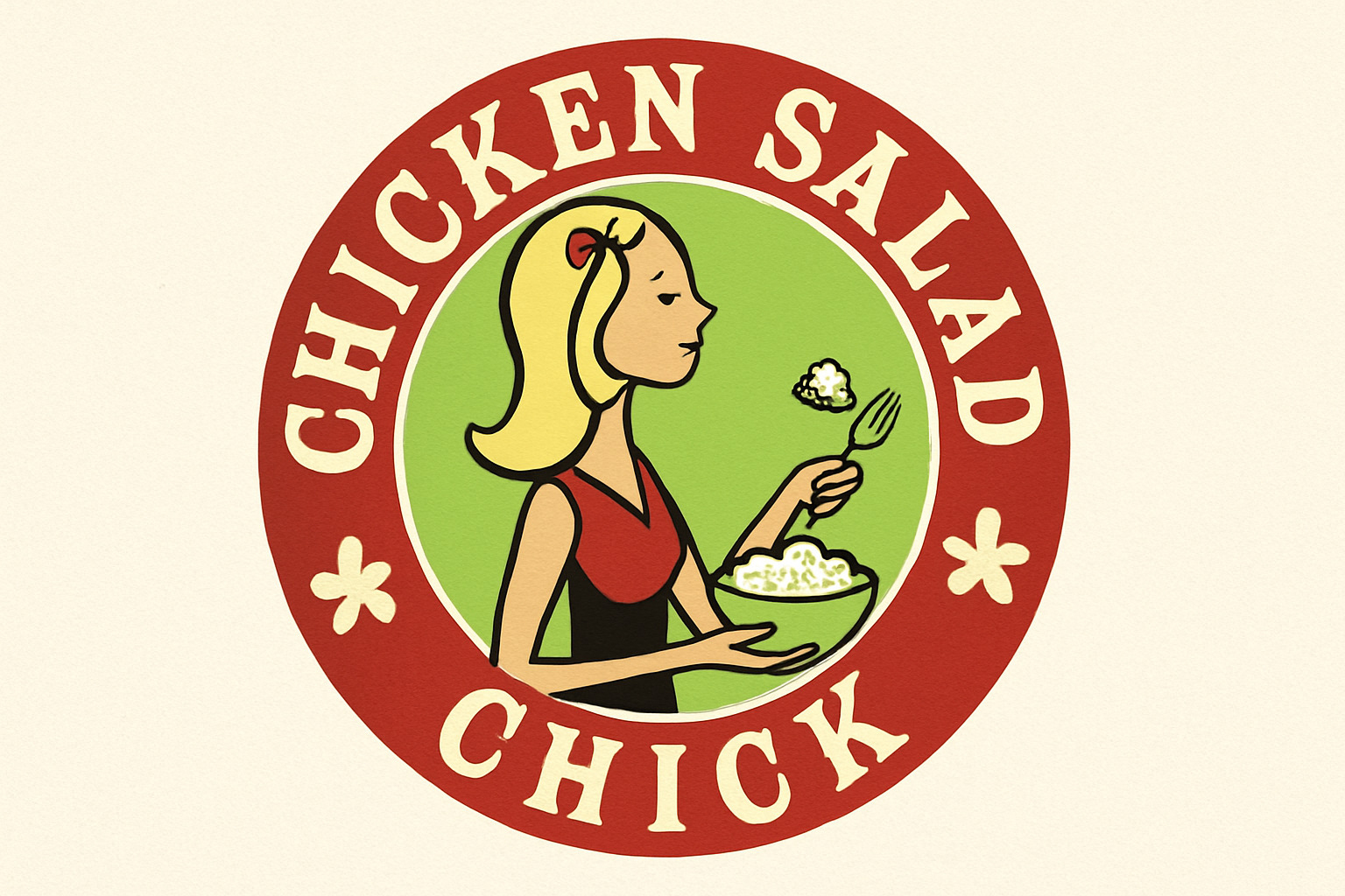 Mobile app interface showing menu selection, loyalty points, and ordering options - chicken salad chick