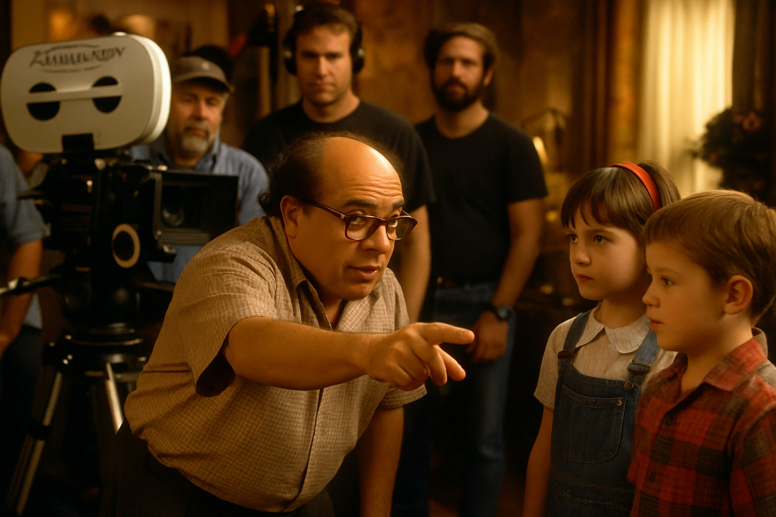 Danny DeVito directing on the set of Matilda - danny devito Danny DeVito directing on the set of Matilda - danny devito