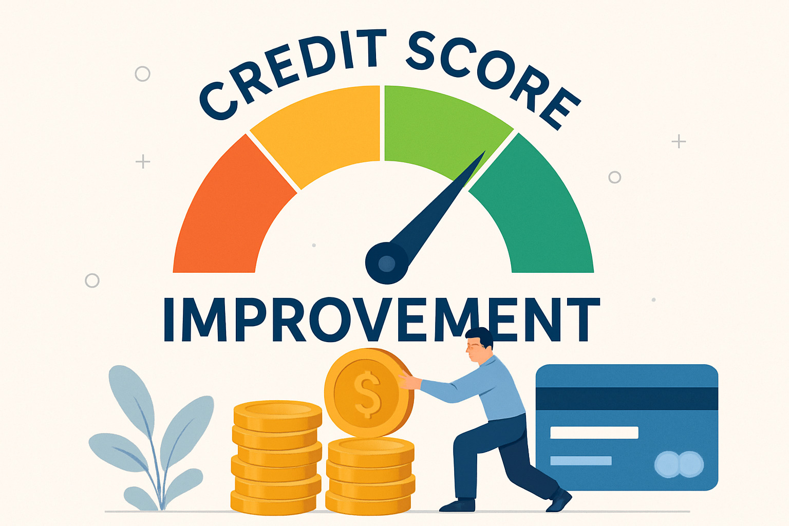 person reviewing credit report on laptop - credit score improvement