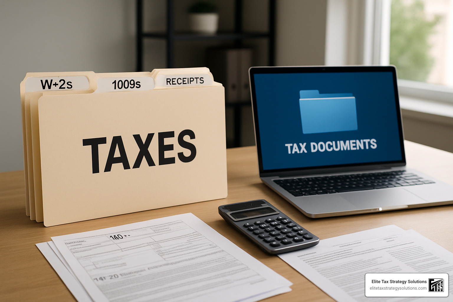 organized tax documents - tax planning tips