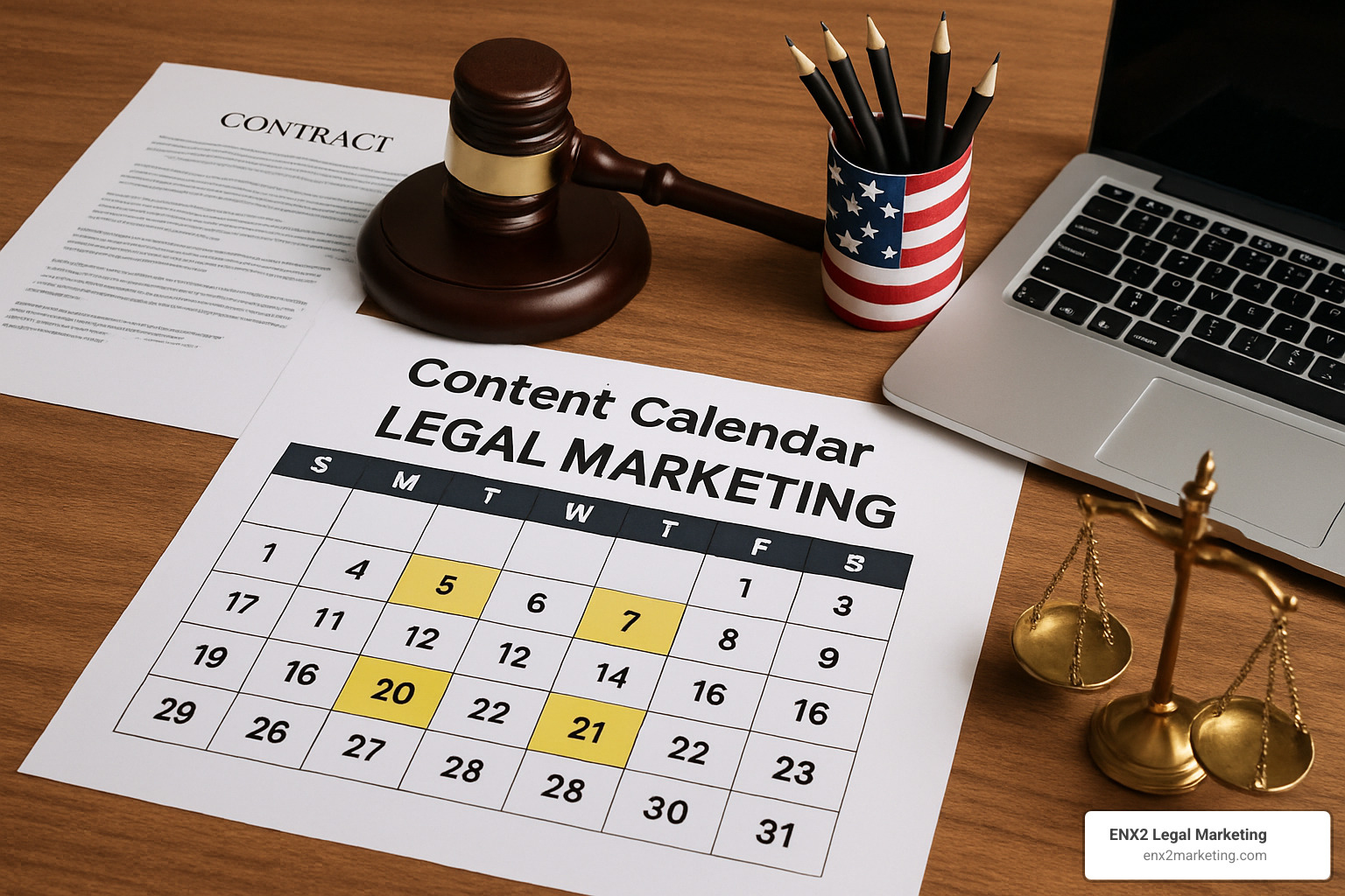 content calendar for legal marketing - content creation for lawyers