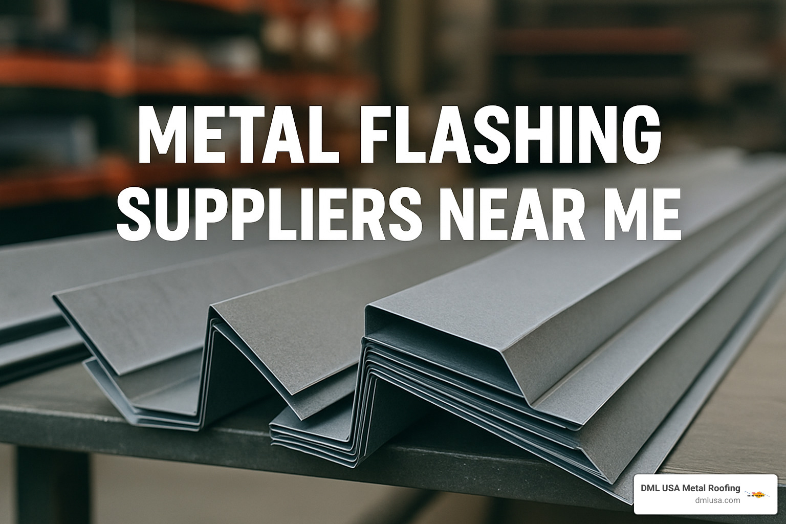 Local metal flashing supplier storefront with delivery trucks - metal flashing suppliers near me