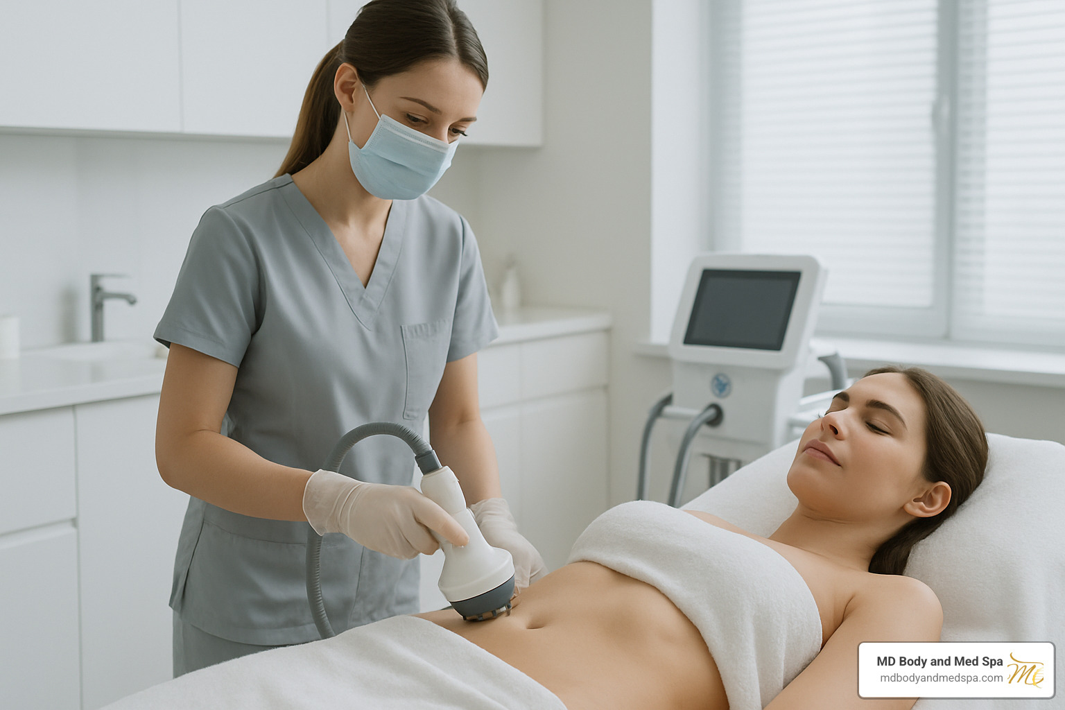 radiofrequency skin tightening session - how to get rid of loose skin after weight loss