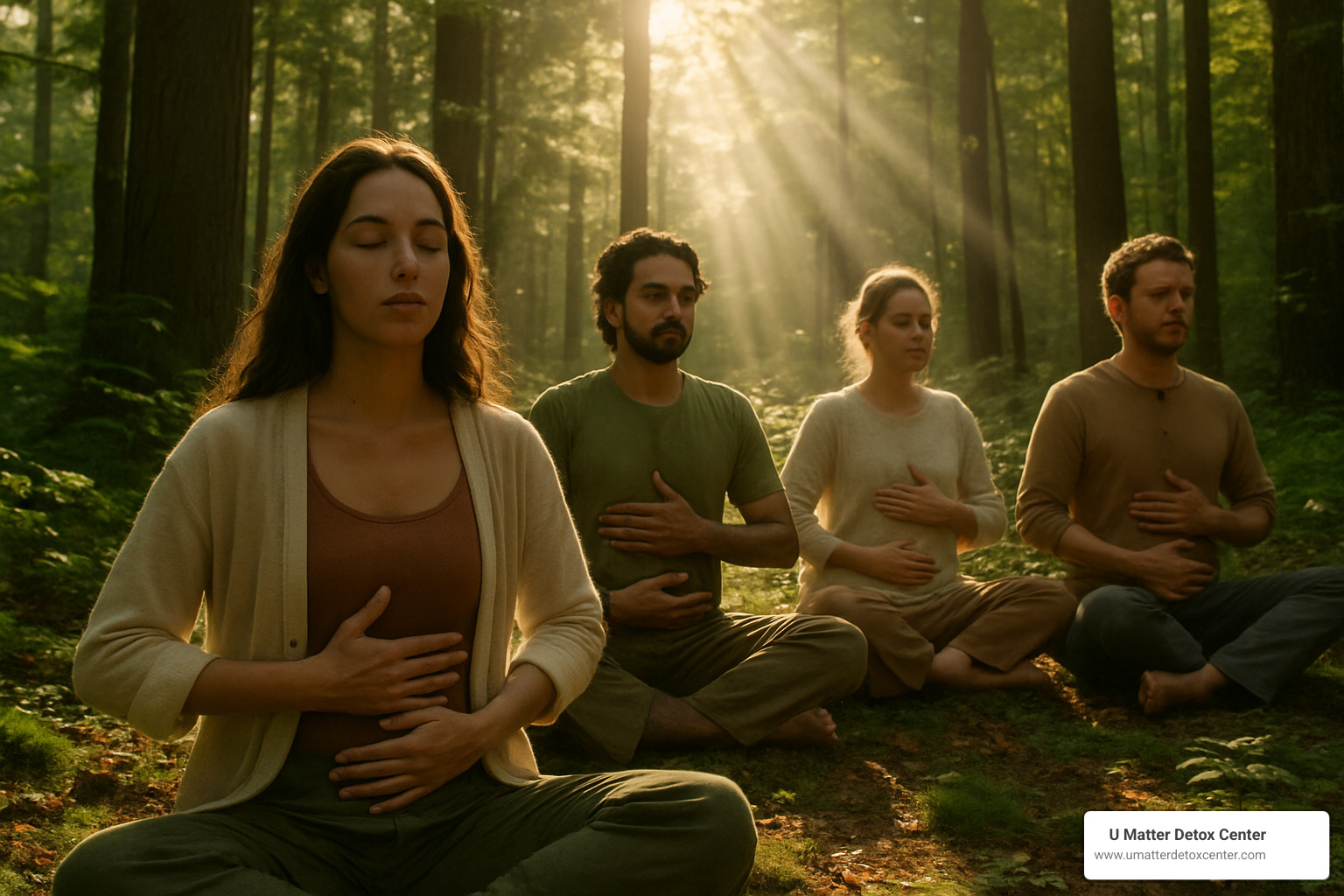 forest immersion breathwork session - holistic detox retreat