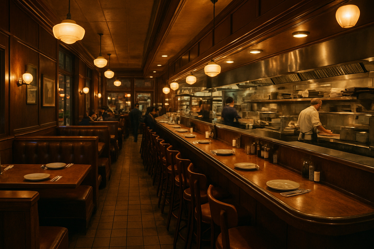 interior dark wood - au cheval