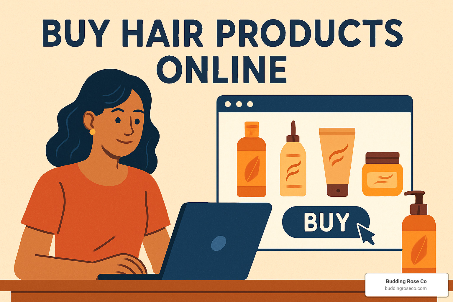 Curated grid showing various hair care products including shampoos, conditioners, treatments, styling tools, and specialty items arranged aesthetically - buy hair products online