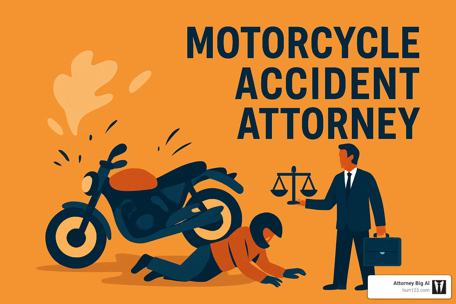 Stack of medical bills and insurance paperwork representing economic damages in motorcycle accident case - motorcycle accident attorney orange