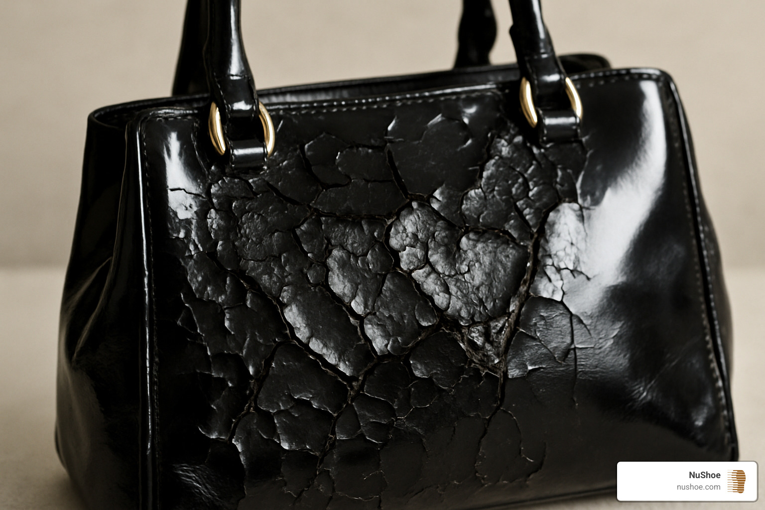 cracked patent leather handbag - restore patent leather