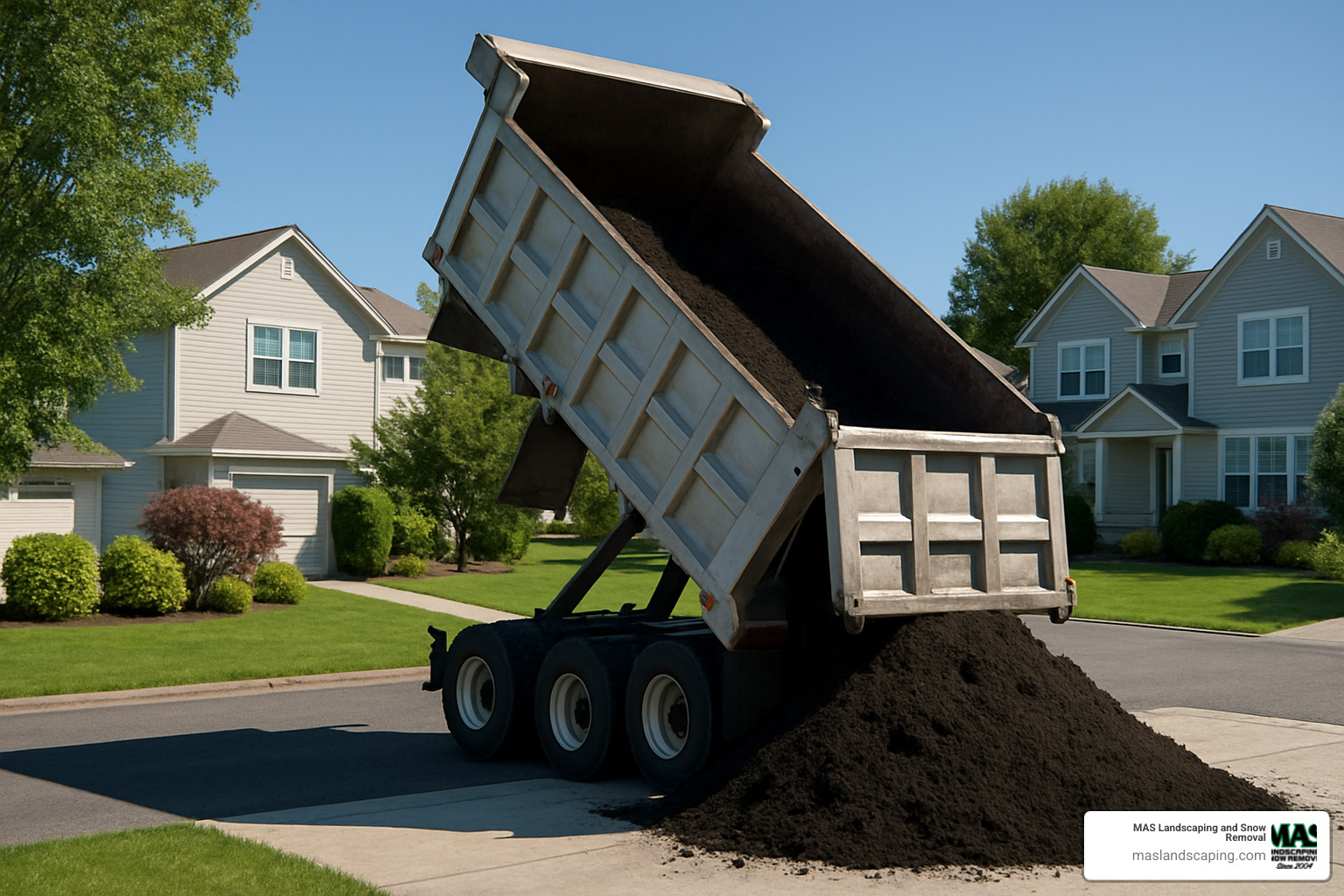 bulk loam delivery truck - loam delivery