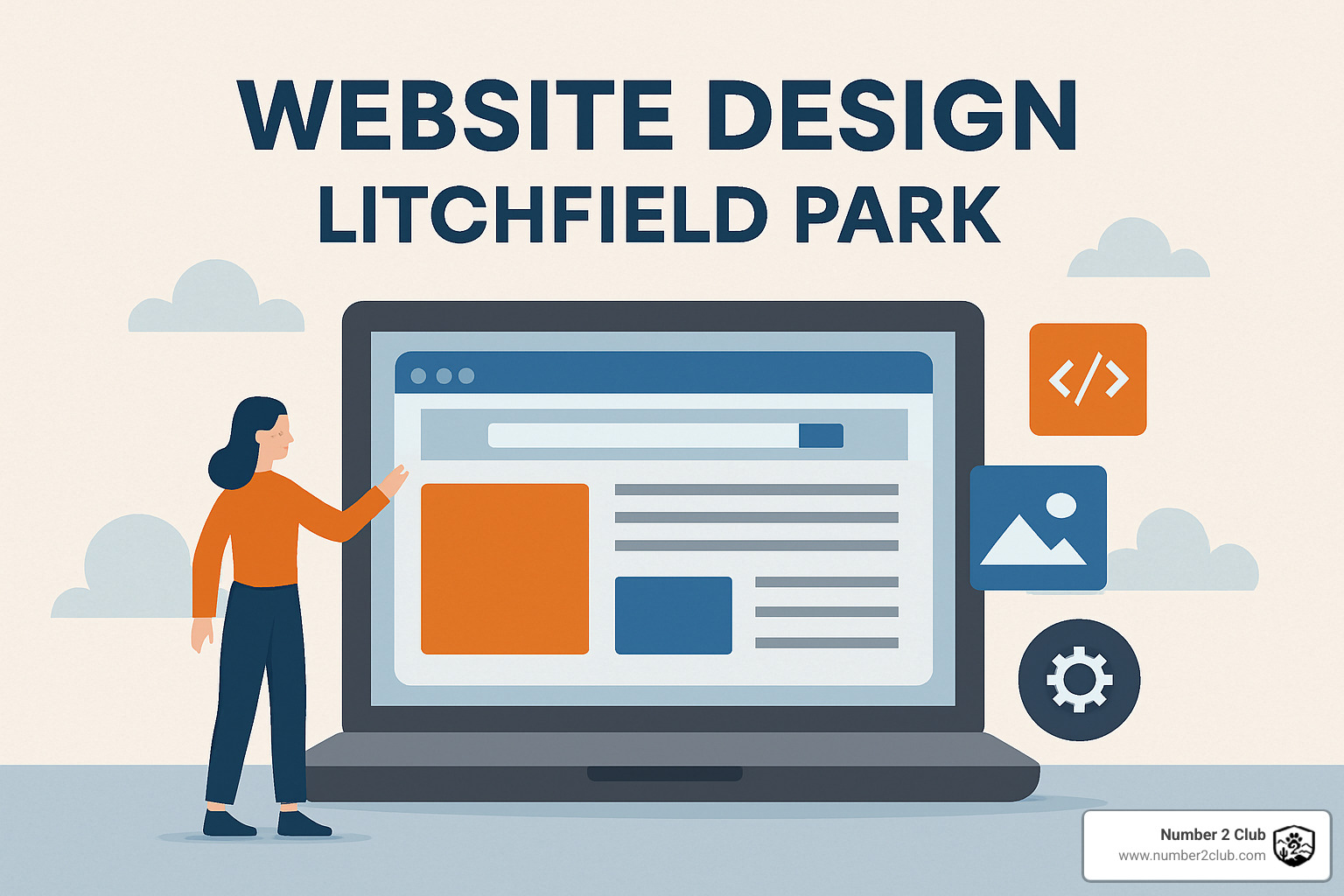 Responsive website mockups showing how a Litchfield Park business website appears on desktop, tablet, and mobile devices - website design Litchfield Park