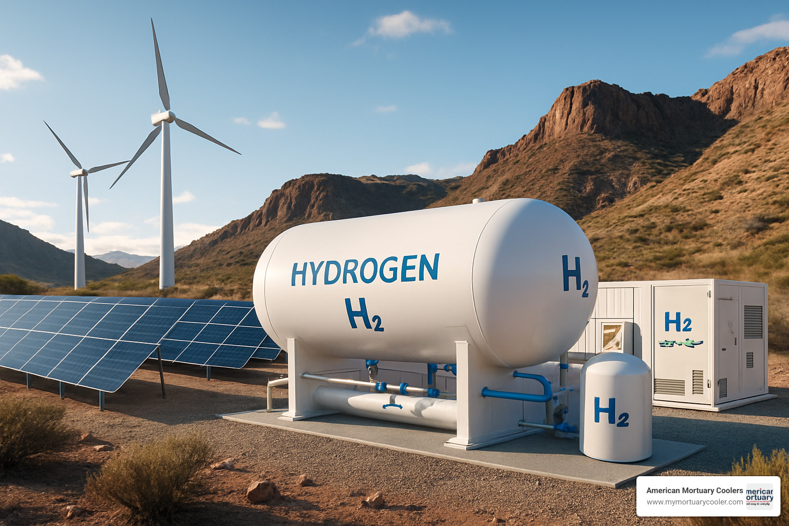 Remote hydrogen energy installation - h vault