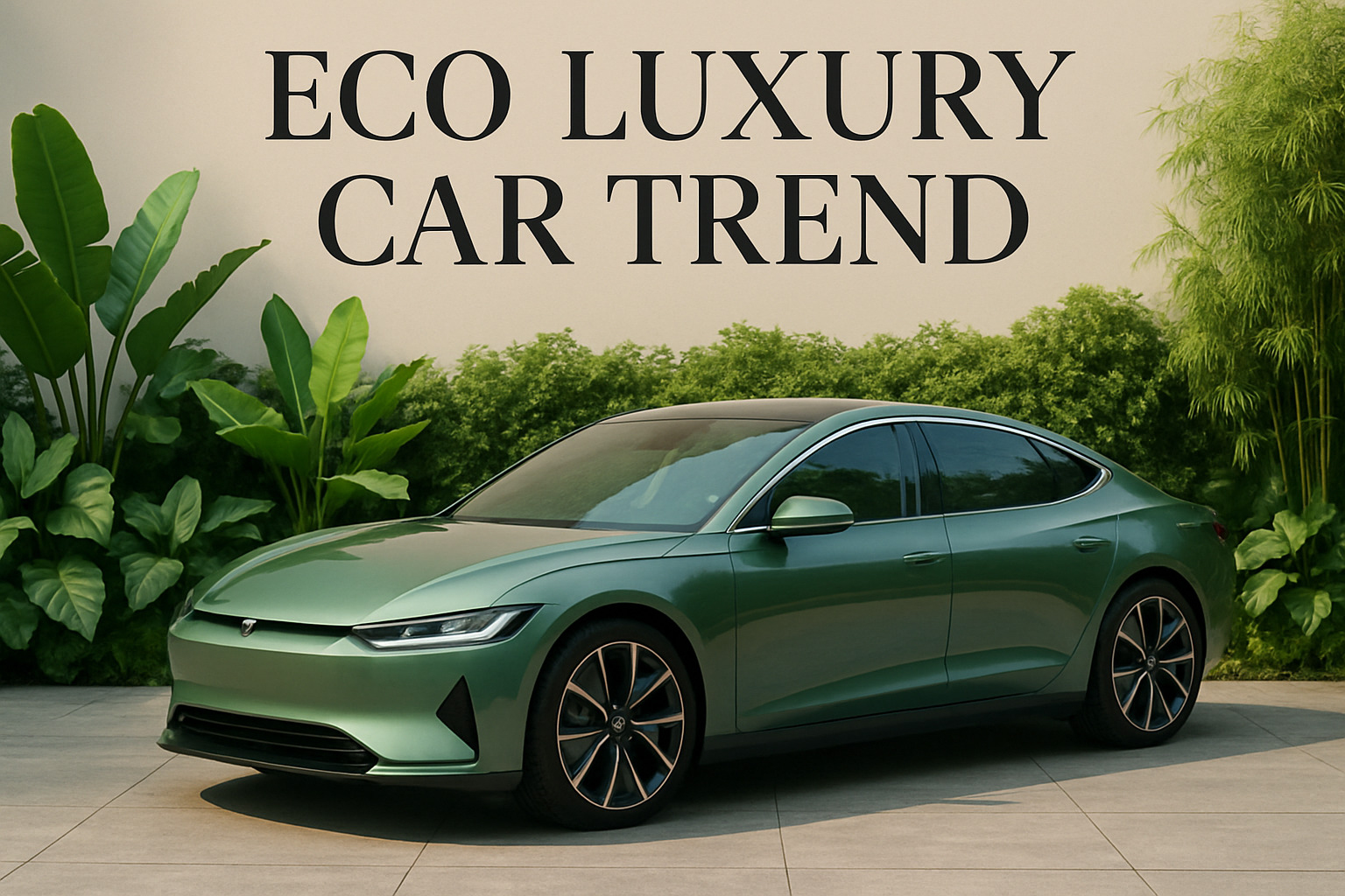 Gen Z driver using augmented reality to configure car options - eco luxury car trend