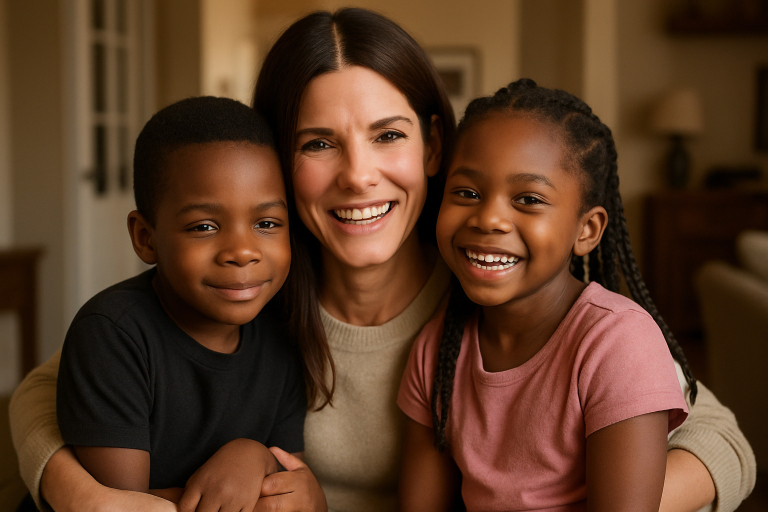 sandra bullock with family - sandra bullock sandra bullock with family - sandra bullock