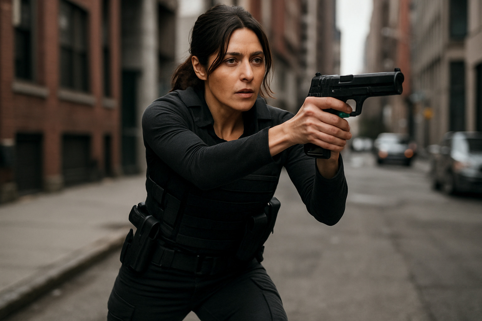 Sarah Shahi as Sameen Shaw in Person of Interest, showcasing her action star credentials - sarah shahi