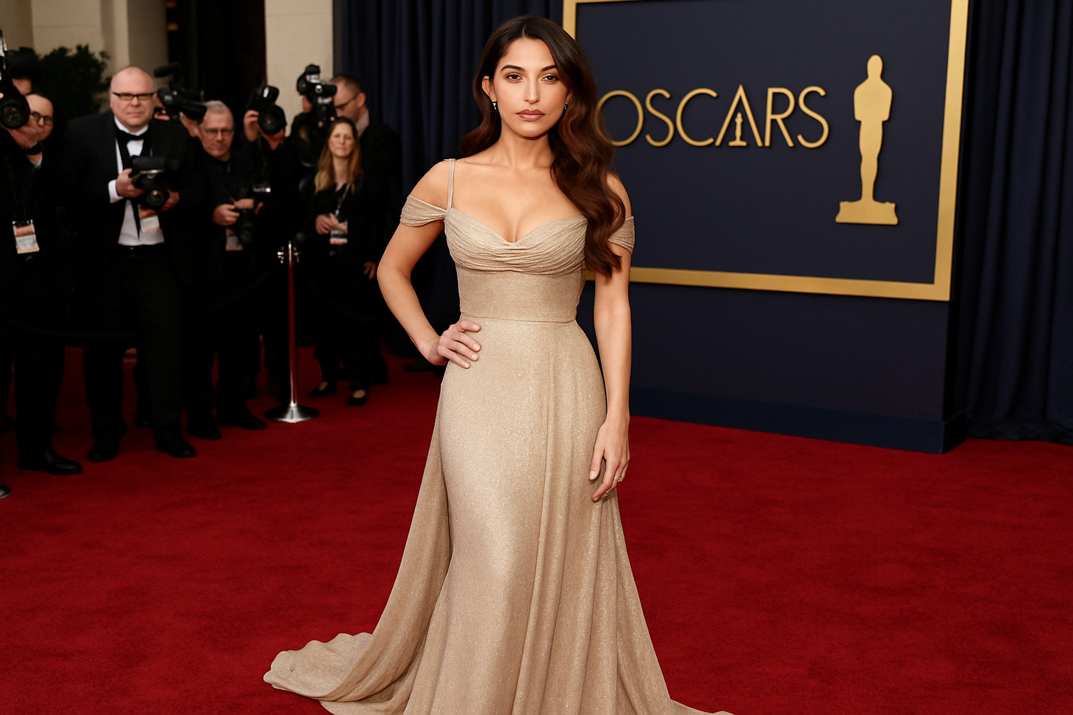 Sarah Shahi at a red carpet awards ceremony, demonstrating her status as a Hollywood star - sarah shahi