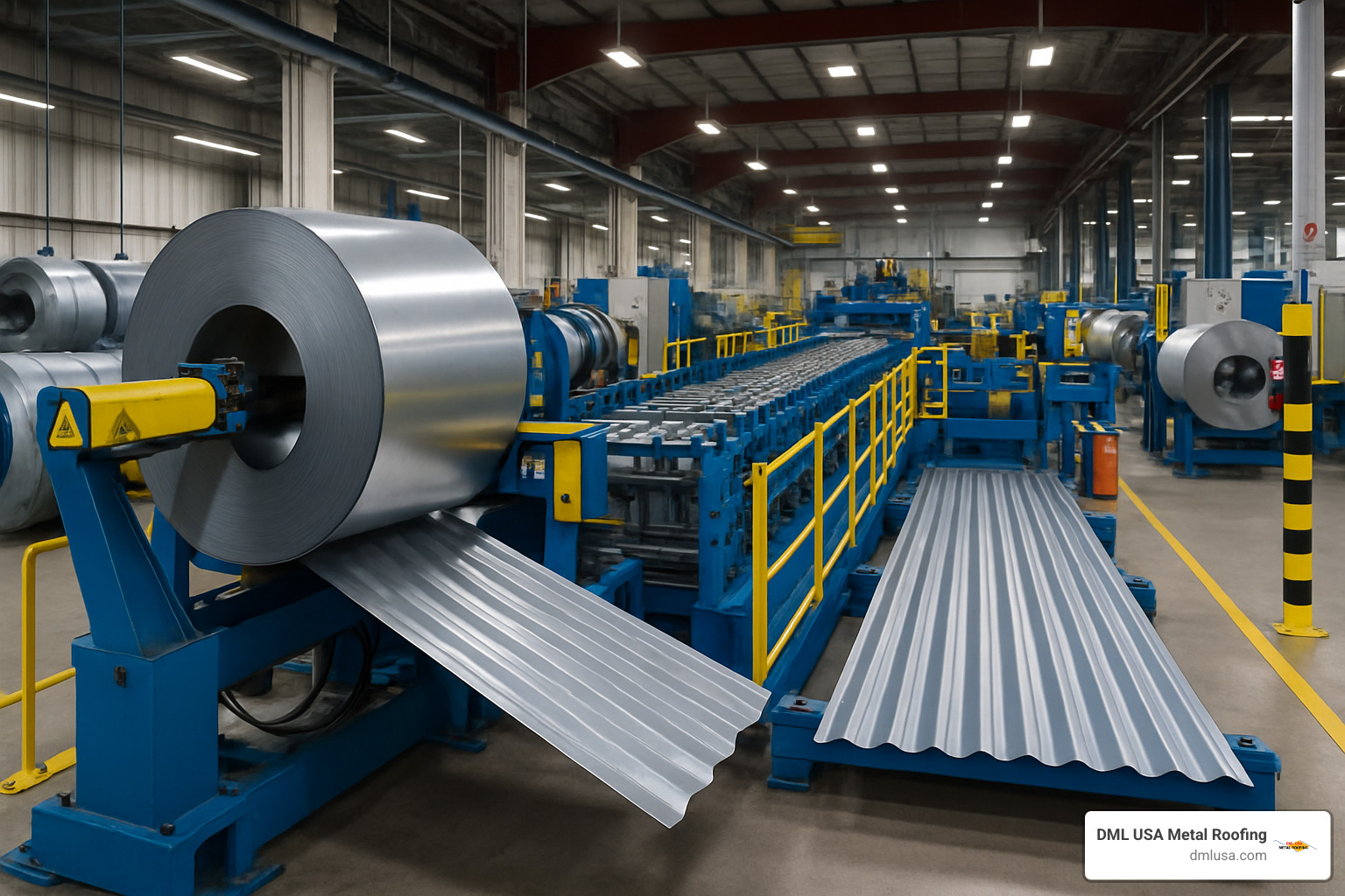 roll forming manufacturing line - corrugated metal