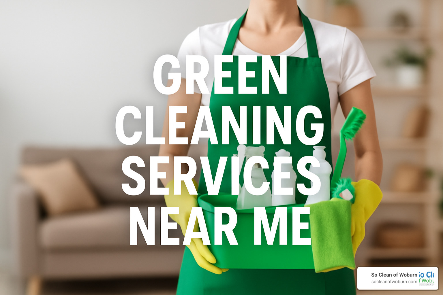 smartphone showing local search results for eco-friendly cleaning services - green cleaning services near me