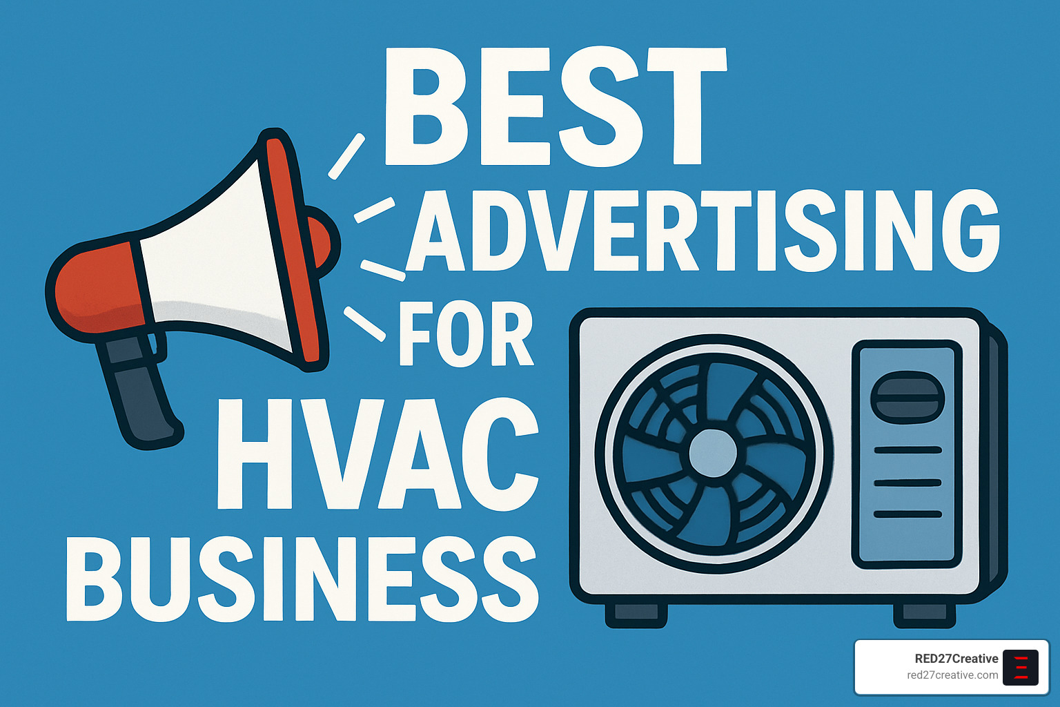 Chill Out and Grow: Best Advertising Strategies for Your HVAC Business • best advertising for hvac business • RED27Creative Professional door hanger design with clear service offer and contact information - best advertising for hvac business