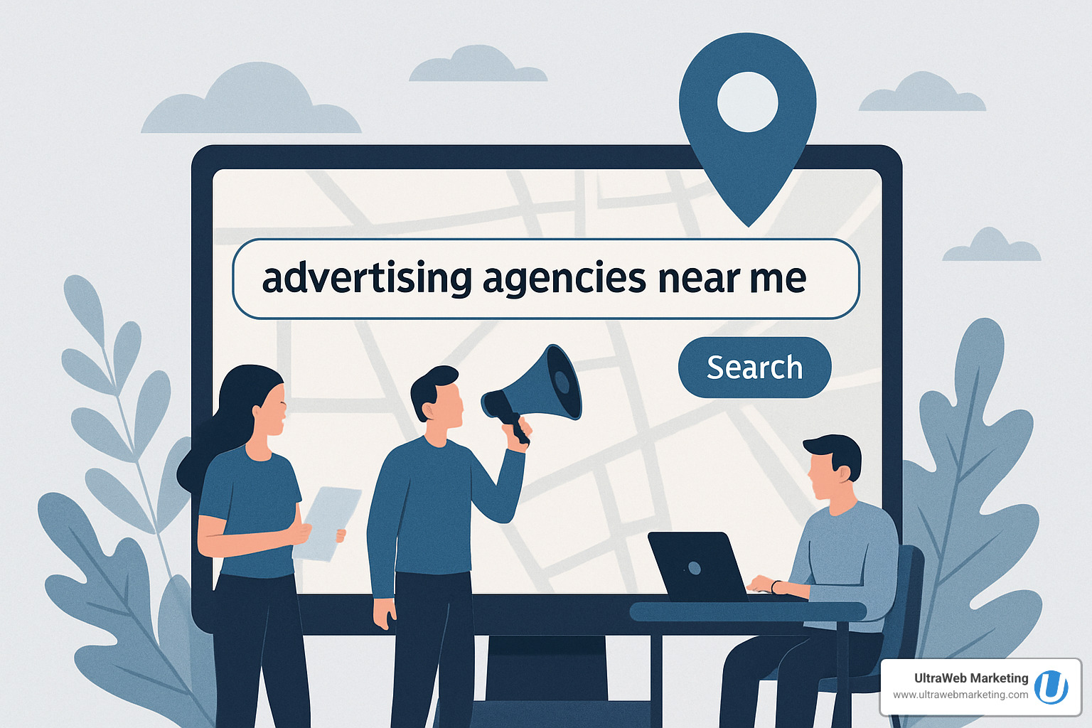 Florida business owner reviewing successful marketing campaign results on tablet - advertising agencies near me