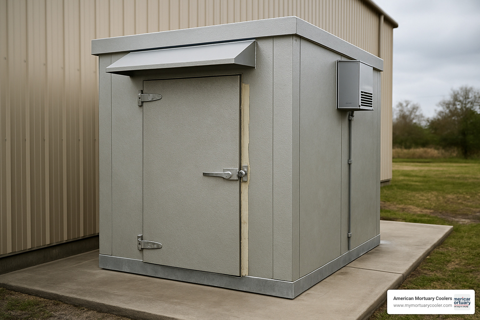 outdoor fiberglass walk-in freezer unit - commercial walk in freezer cost