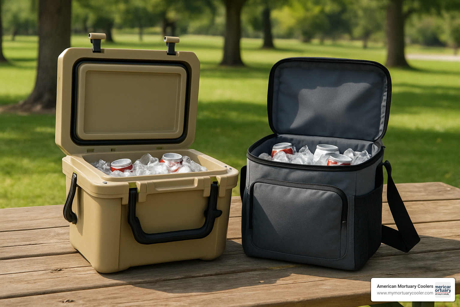 hard cooler vs soft cooler comparison - cooler for sale near me