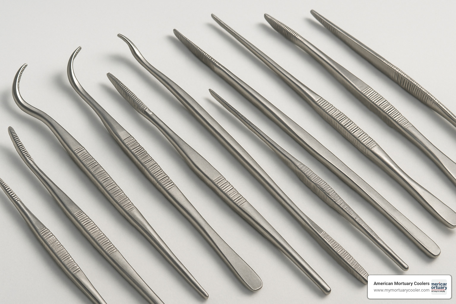 assorted serrated forceps of different sizes and designs - serrated forceps
