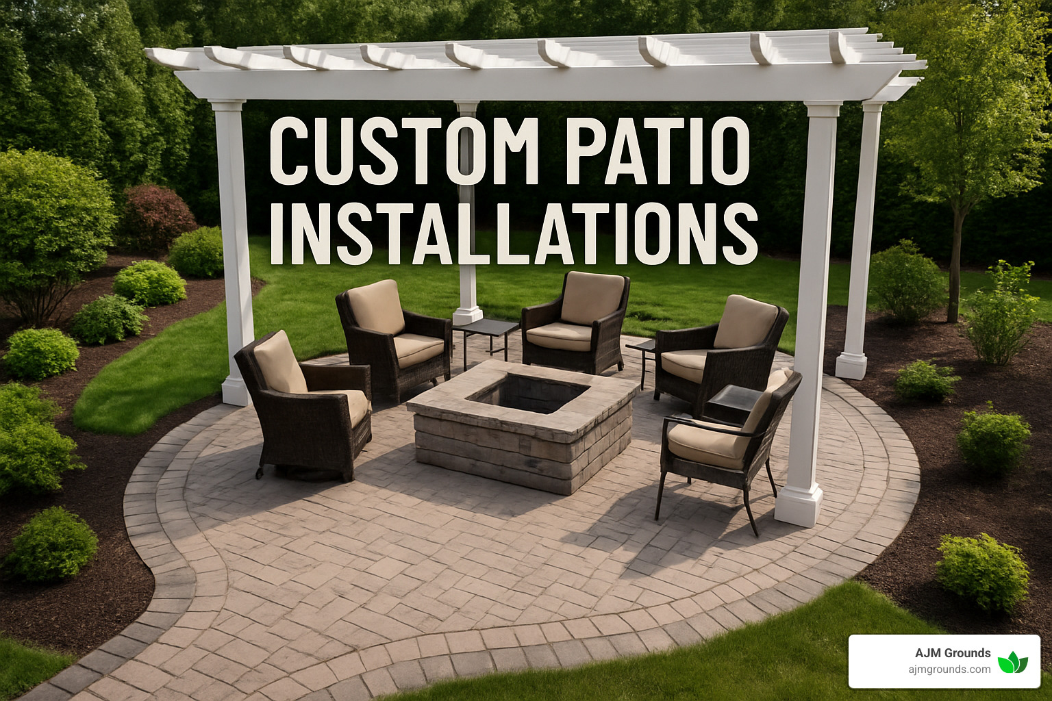 Designer with 3D plan showing the complete custom patio installation process from initial consultation to final walkthrough - Custom patio installations