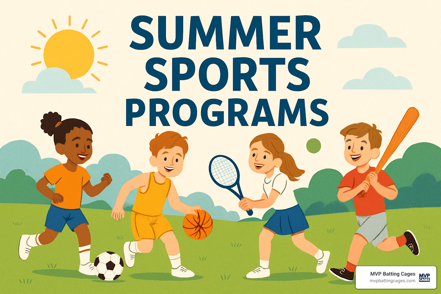 Sample daily schedule showing typical summer sports camp activities from morning warm-up through afternoon dismissal - summer sports programs