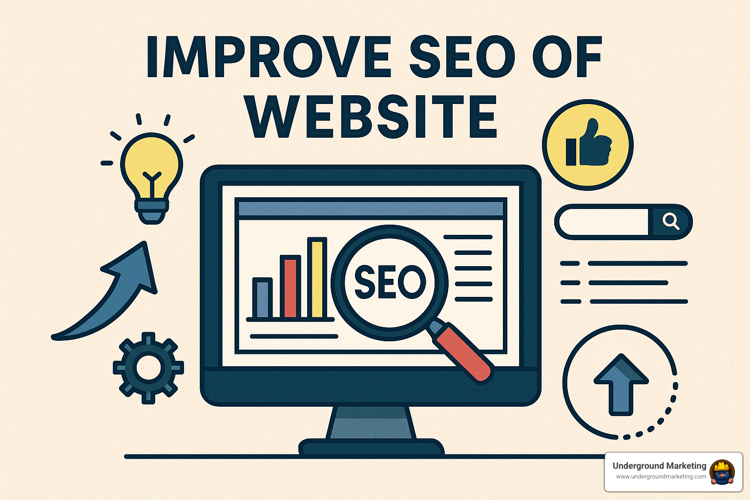 Analytics dashboard showing SEO performance metrics - improve seo of website