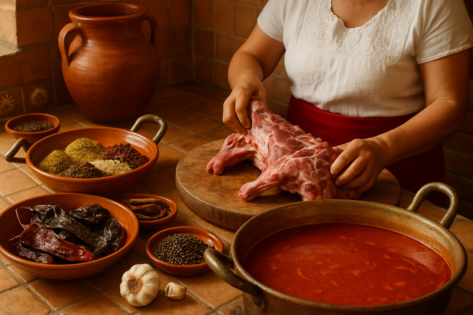 traditional goat birria preparation - birria tacos traditional goat birria preparation - birria tacos