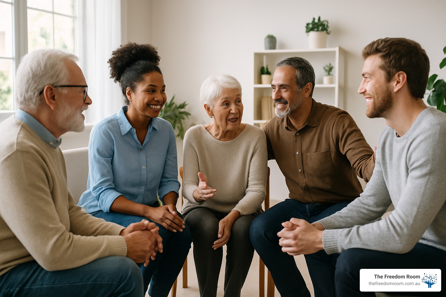 group therapy session with diverse participants - recovery journey support group therapy session with diverse participants - recovery journey support