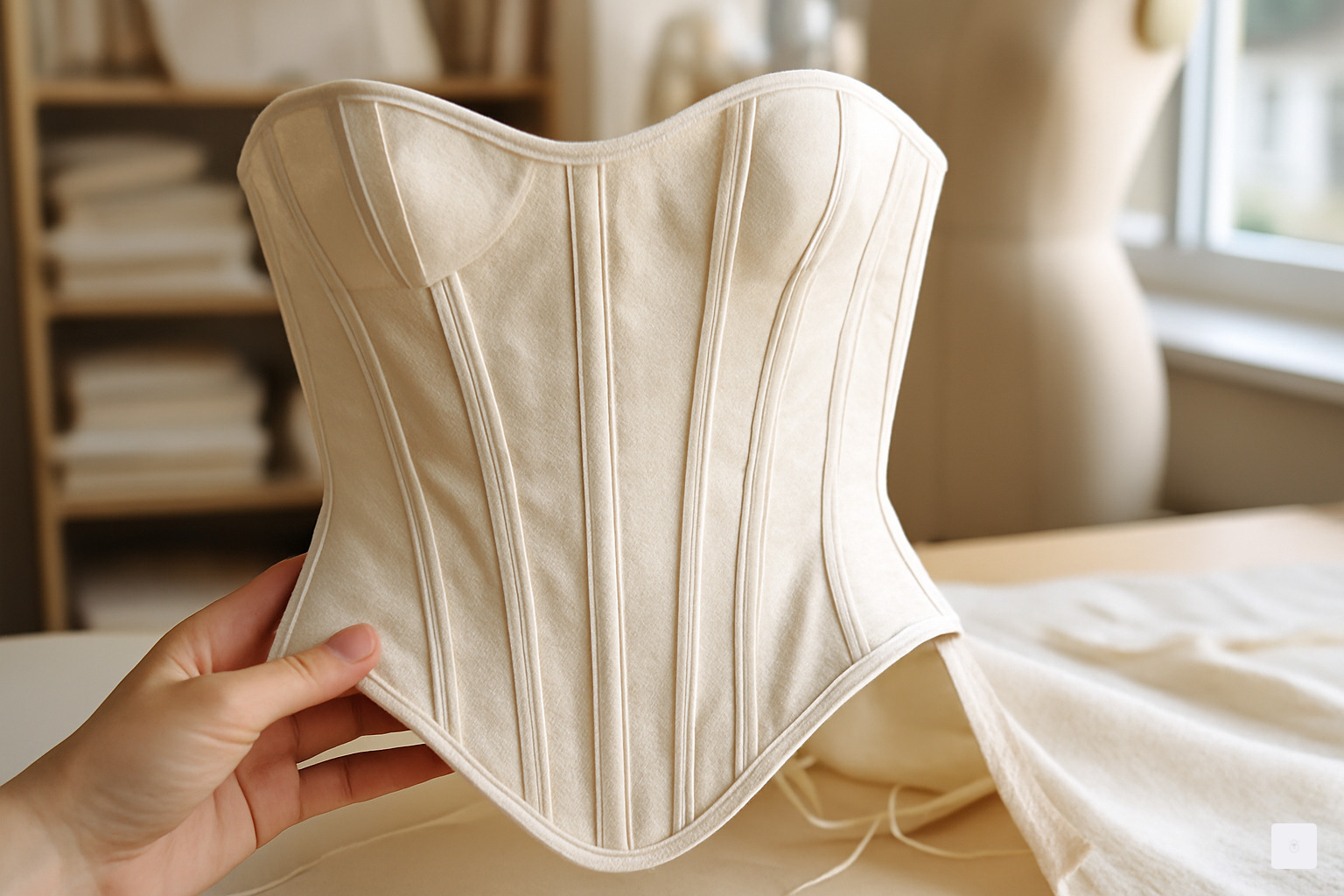 Detailed corset construction showing boning and tailoring techniques - House of CB