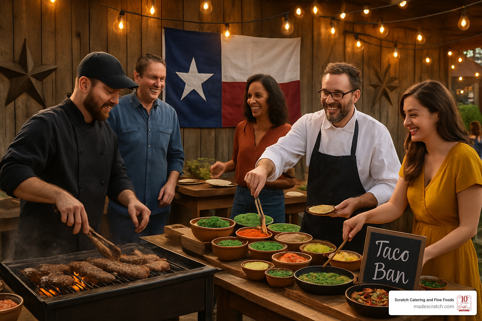 customizable action stations - texas caterers