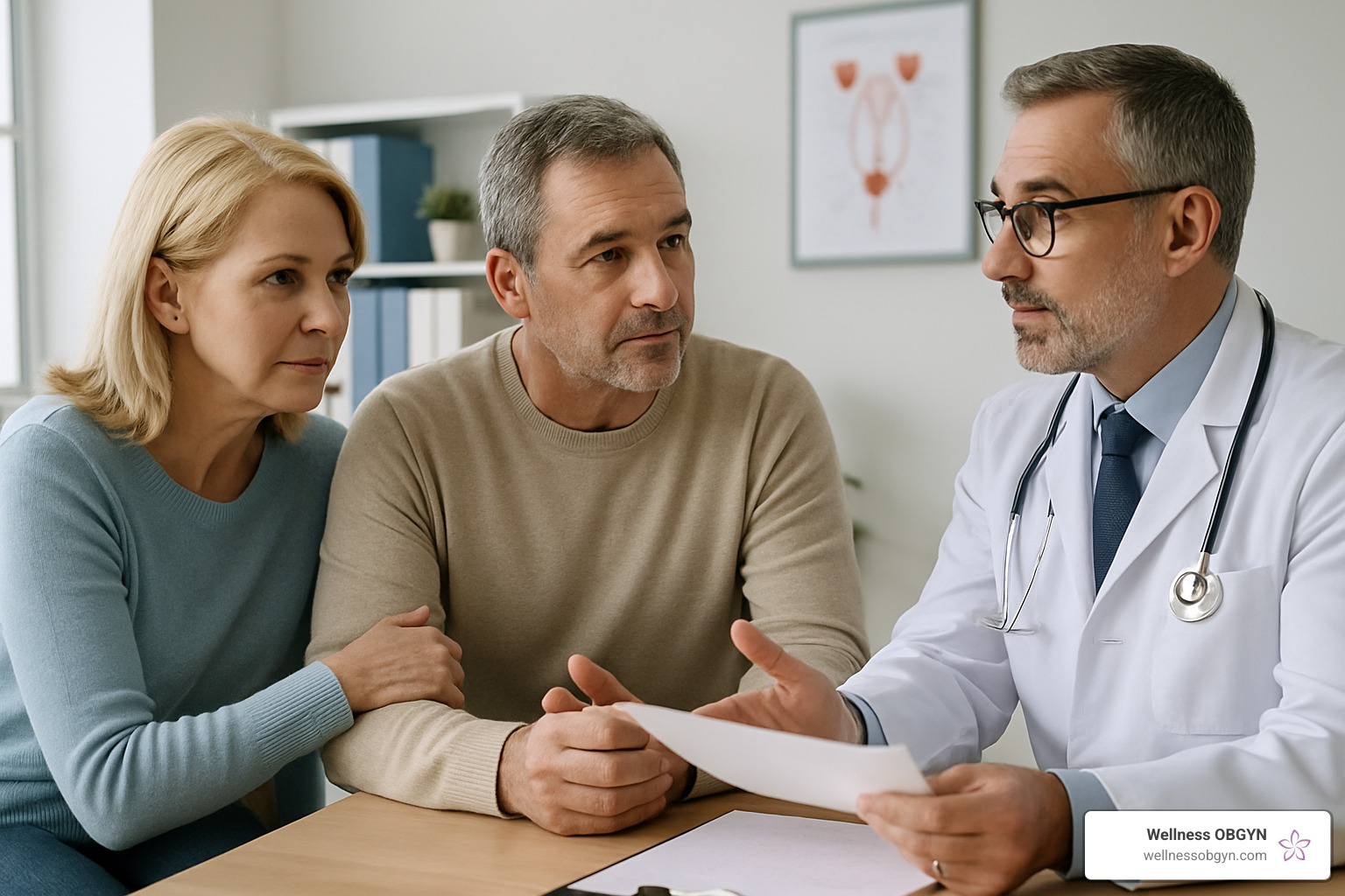 couple consulting with doctor about erectile dysfunction treatment - erectile dysfunction pills