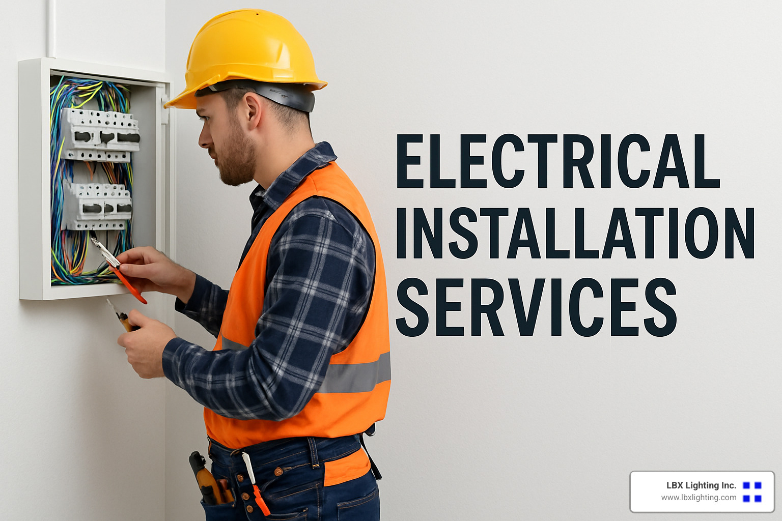 industrial electrical switchgear installation with safety protocols - electrical installation services