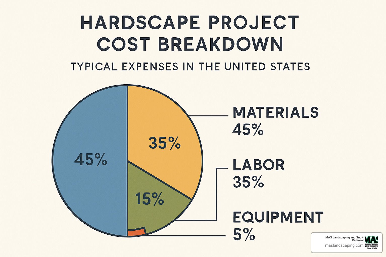 cost breakdown chart showing typical hardscape project expenses - hardscape installer near me cost breakdown chart showing typical hardscape project expenses - hardscape installer near me