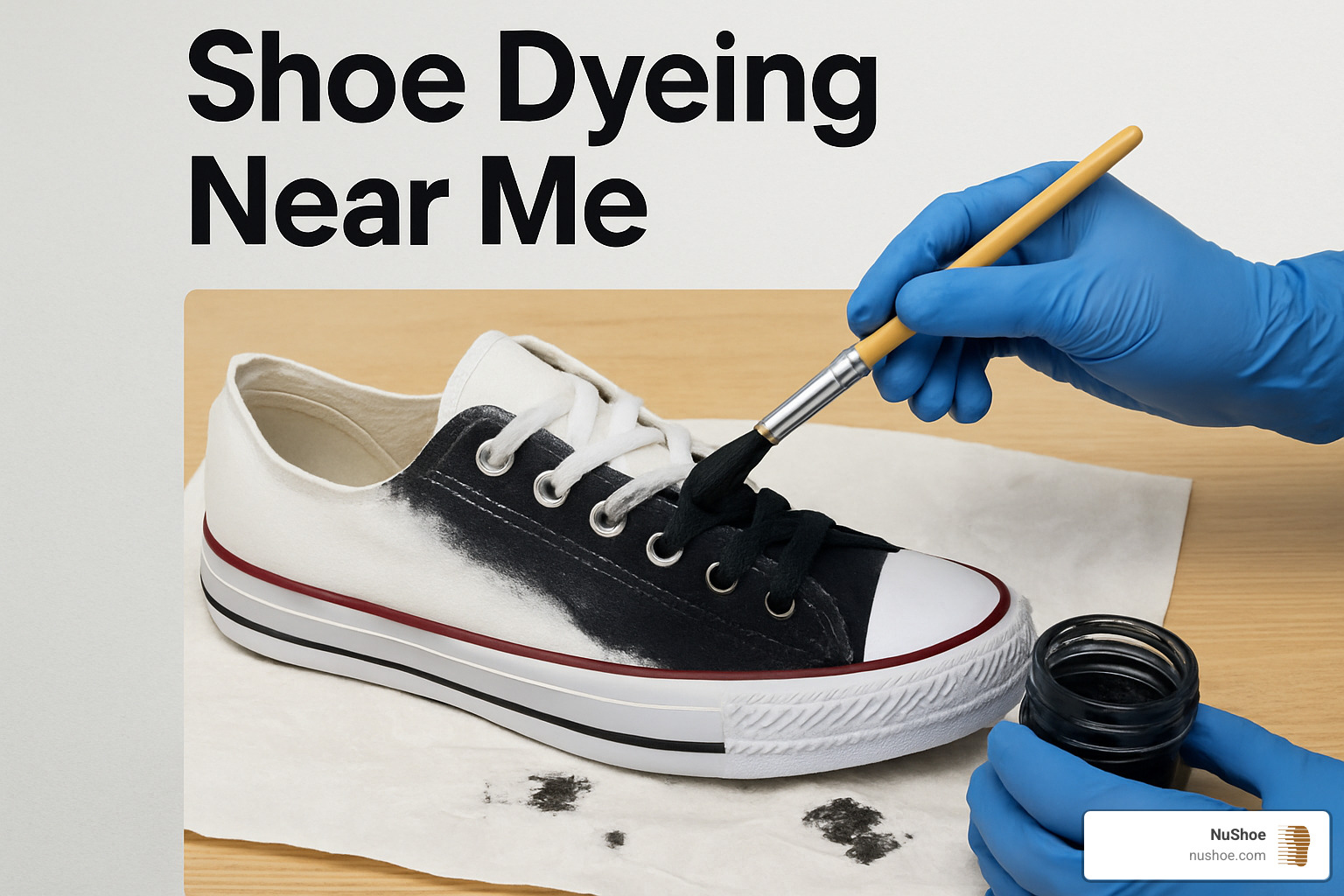DIY kit beside pro workstation - shoe dyeing near me