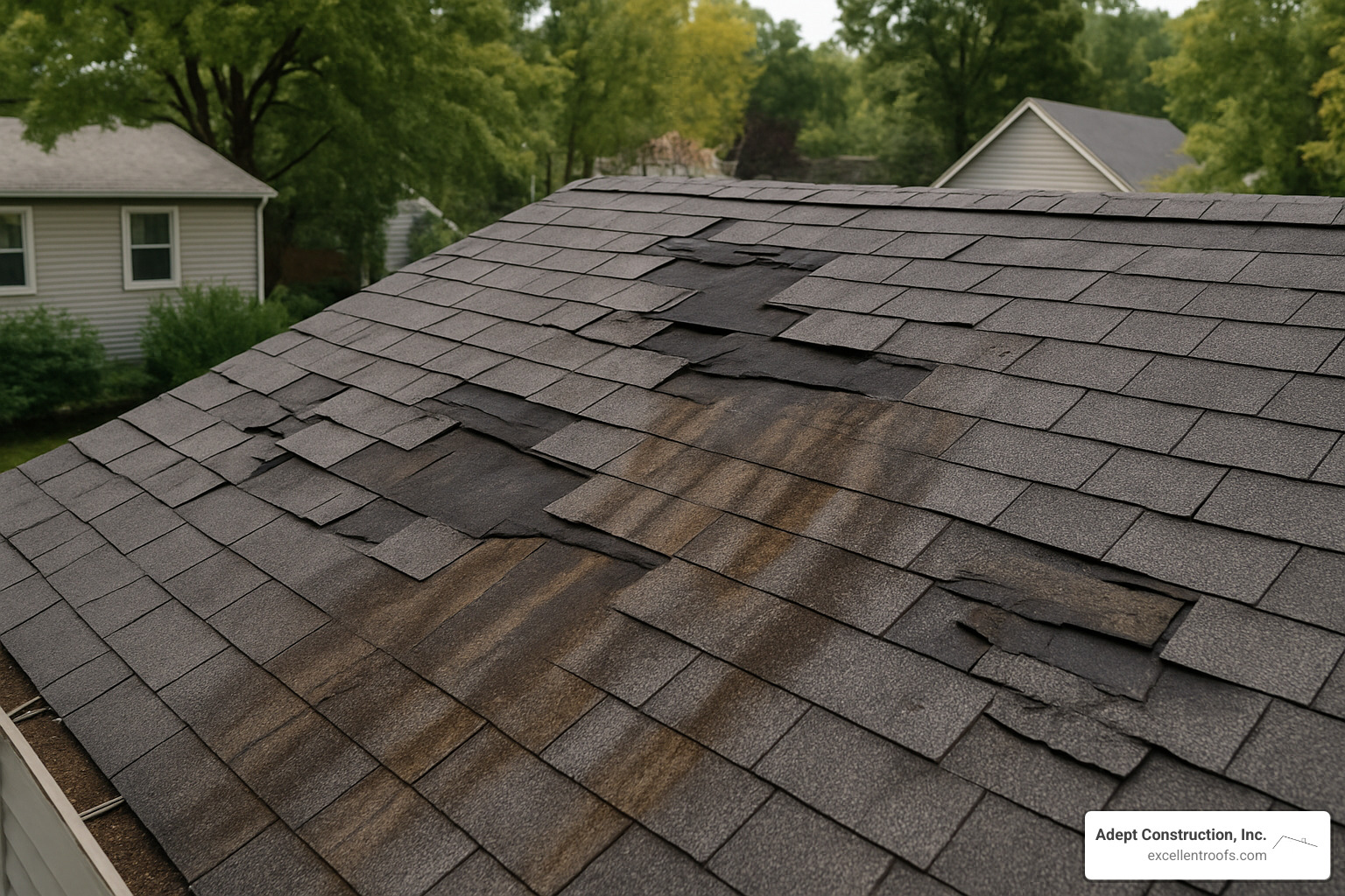 Signs of roof damage requiring professional replacement - downers grove roofers
